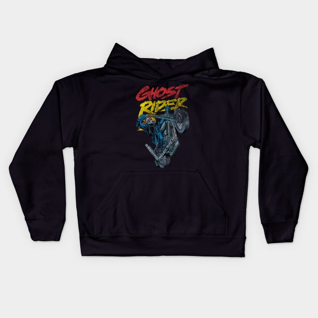 ghost rider classic Kids Hoodie by k4k7uz